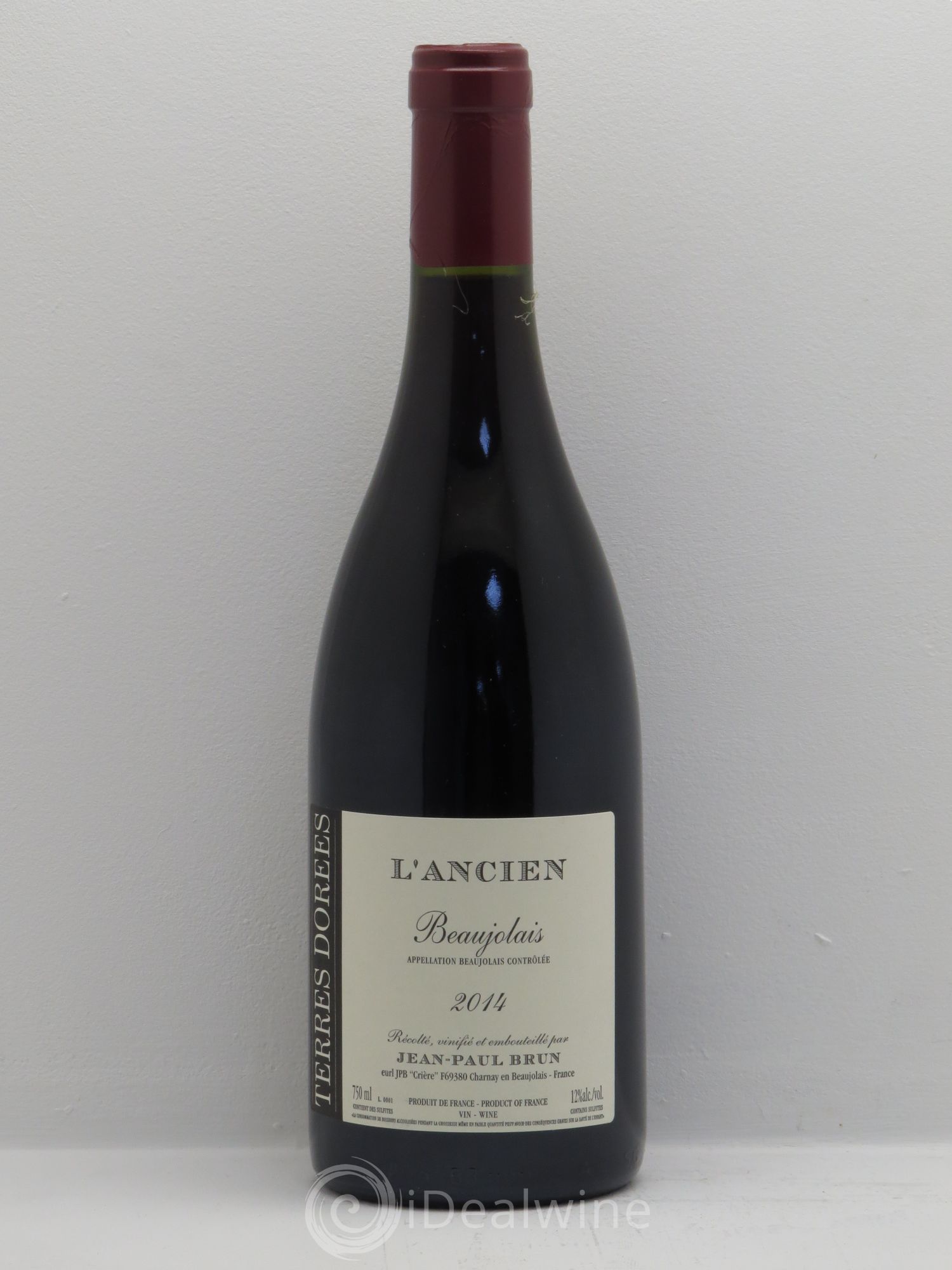 Beaujolais L'Ancien Terres dorées - J-P. Brun (Domaine des) 2014 - Lot de 1 bouteille - 0