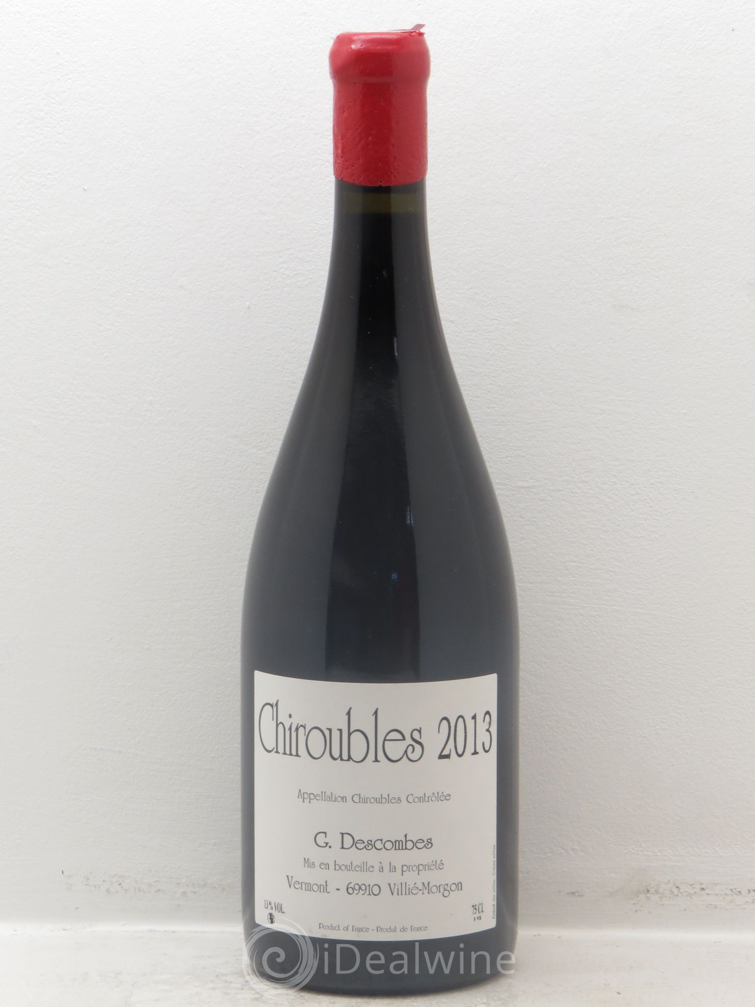 Chiroubles Vieilles vignes Georges Descombes (Domaine) 2013 - Lot de 1 bouteille - 0