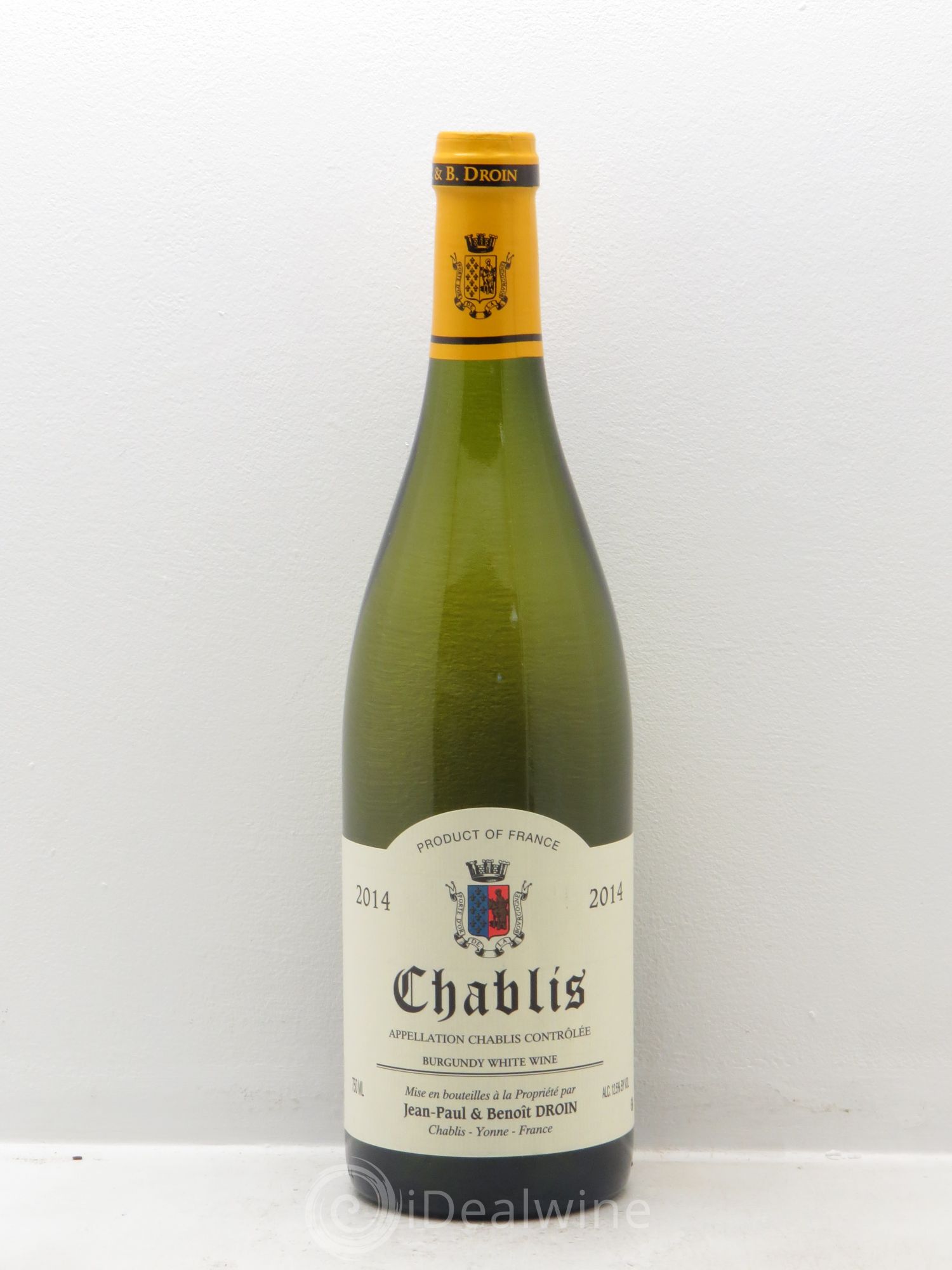 Chablis Jean-Paul & Benoît Droin (Domaine) 2014 - Lot de 1 bouteille - 0