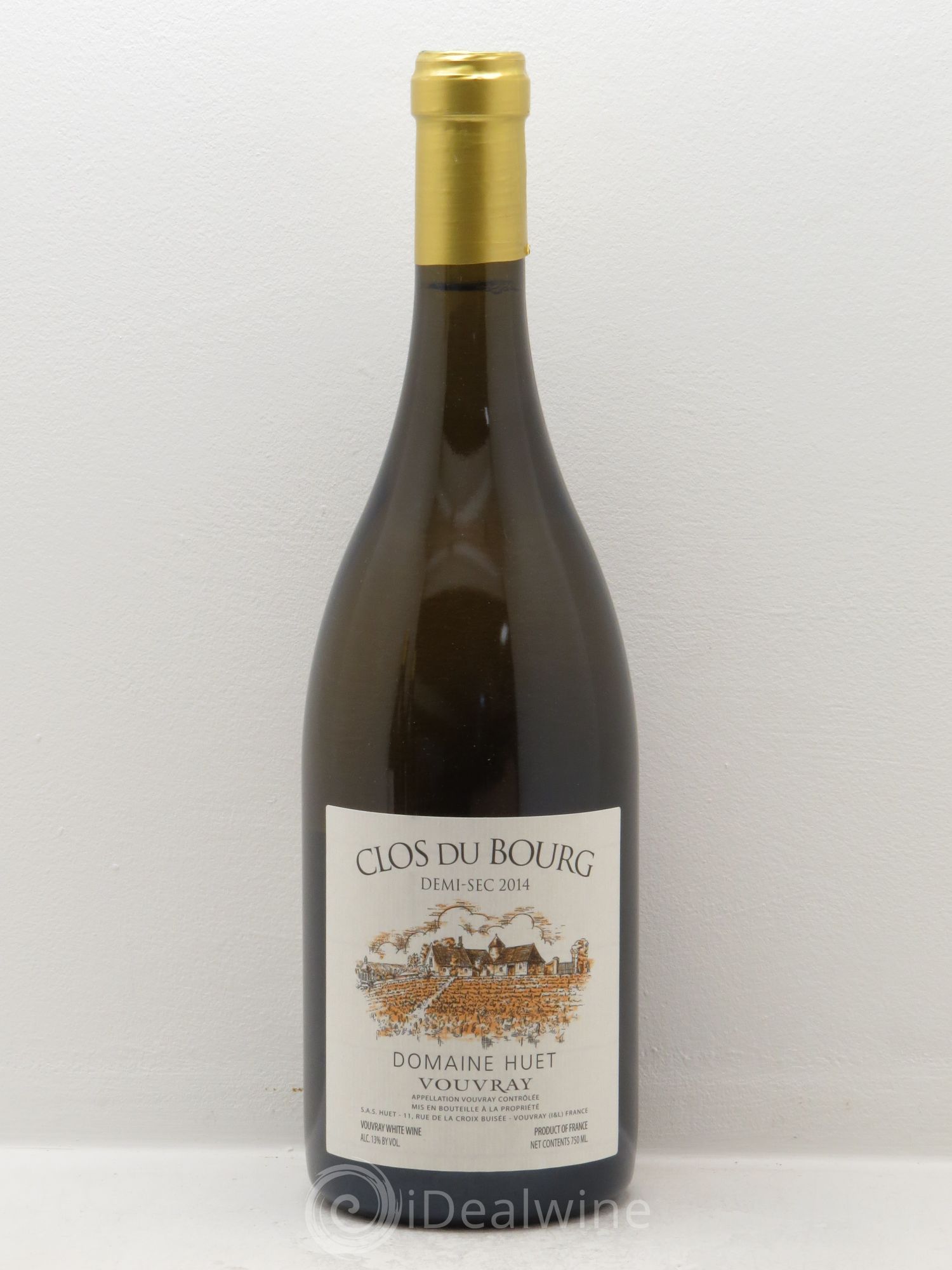 Vouvray Clos du Bourg Demi-Sec Domaine Huet 2014 - Lot de 1 bouteille - 0