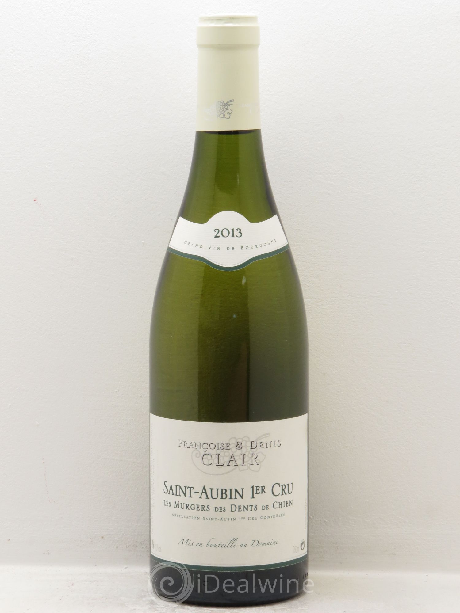 Saint-Aubin 1er Cru Les Murgers des Dents de Chien Françoise et Denis Clair (Domaine) (CBO à partir de 3 bts) 2013 - Lot de 1 bouteille - 0