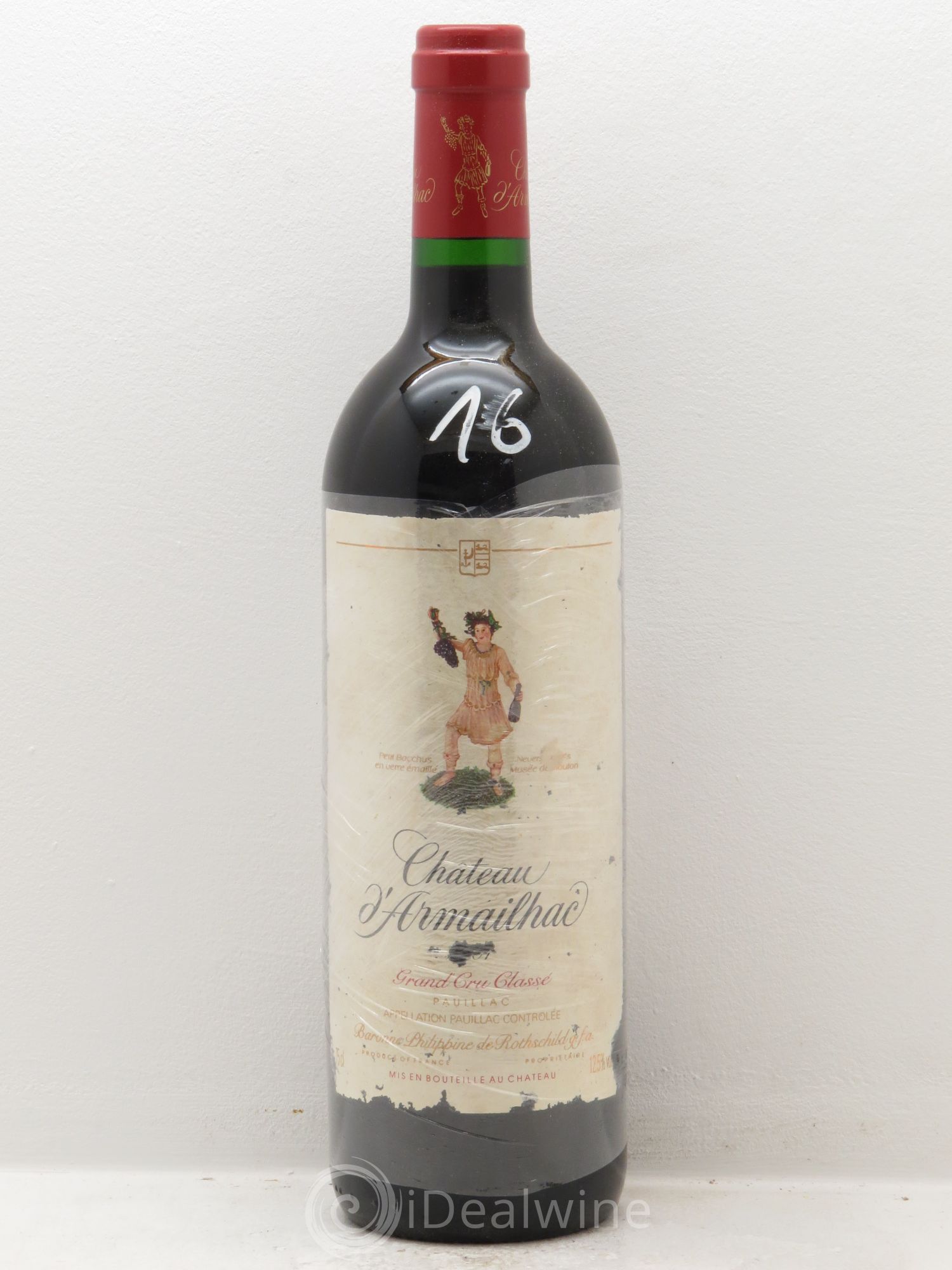 Château d' Armailhac - Mouton Baron(ne) Philippe 5ème Grand Cru Classé 2001 - Lot de 1 bouteille - 0