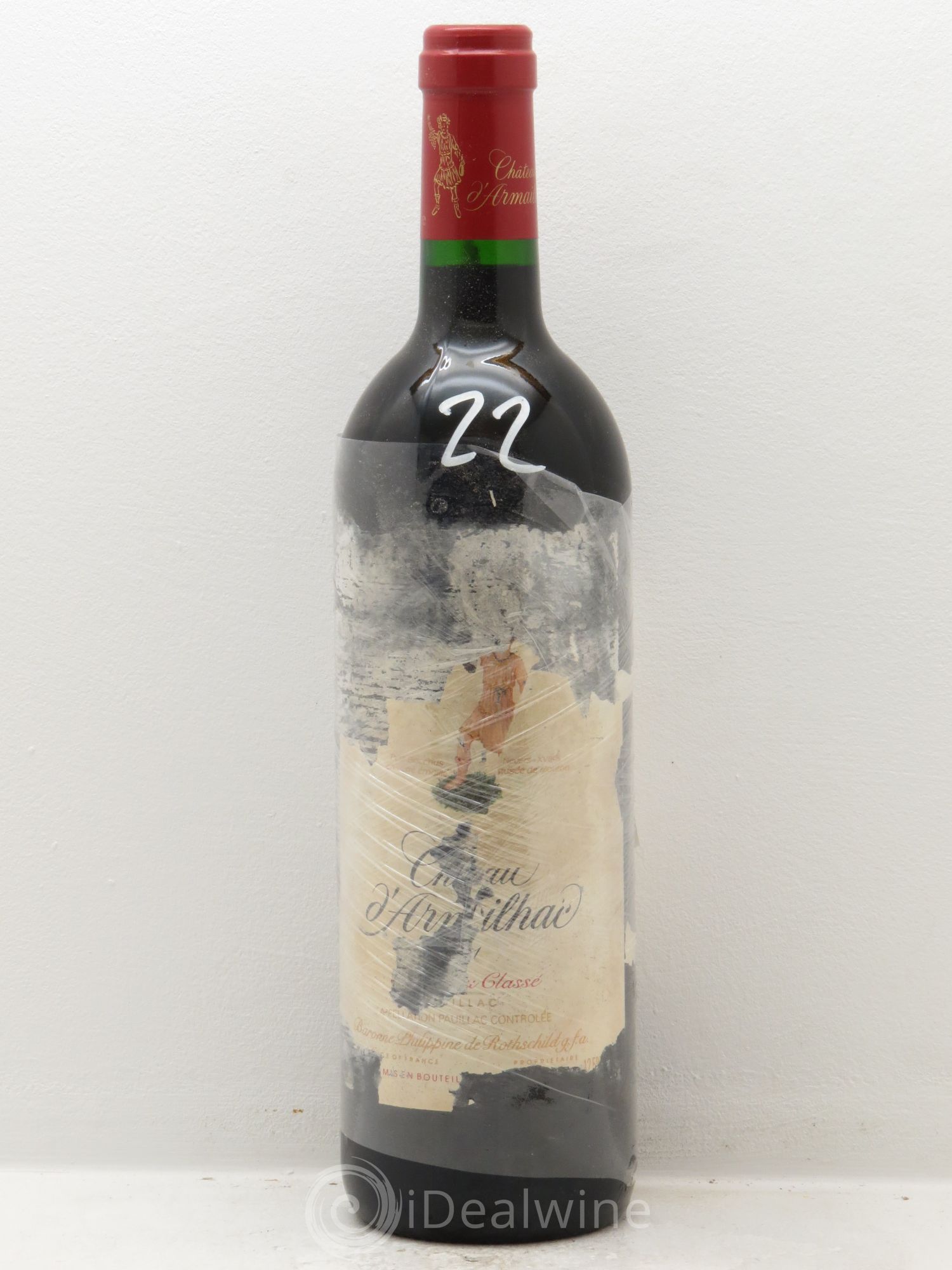 Château d' Armailhac - Mouton Baron(ne) Philippe 5ème Grand Cru Classé 2001 - Lot de 1 bouteille - 0