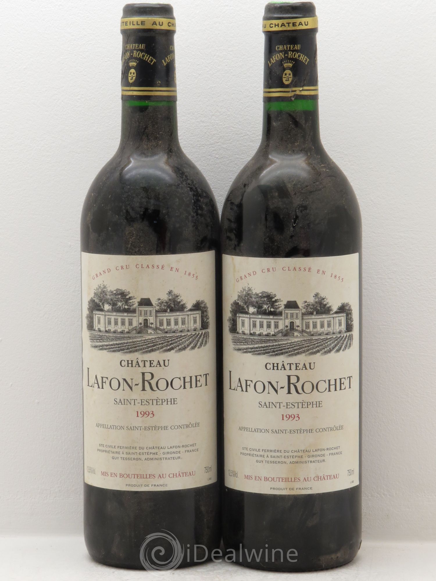 Château Lafon Rochet 4ème Grand Cru Classé 1993 - Lot de 2 bouteilles - 0