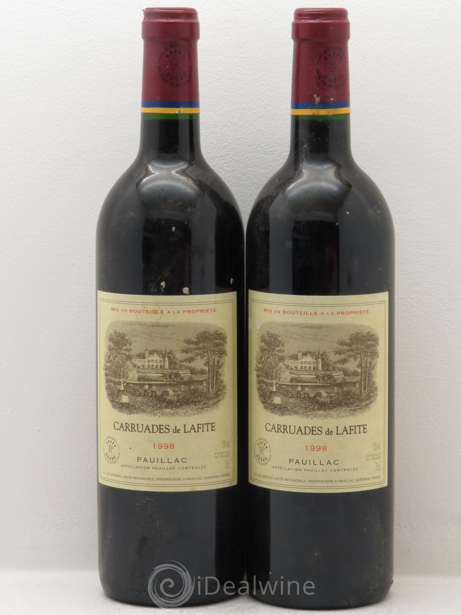 Carruades de Lafite Rothschild Second Vin 1998 - Lot de 2 bouteilles - 0
