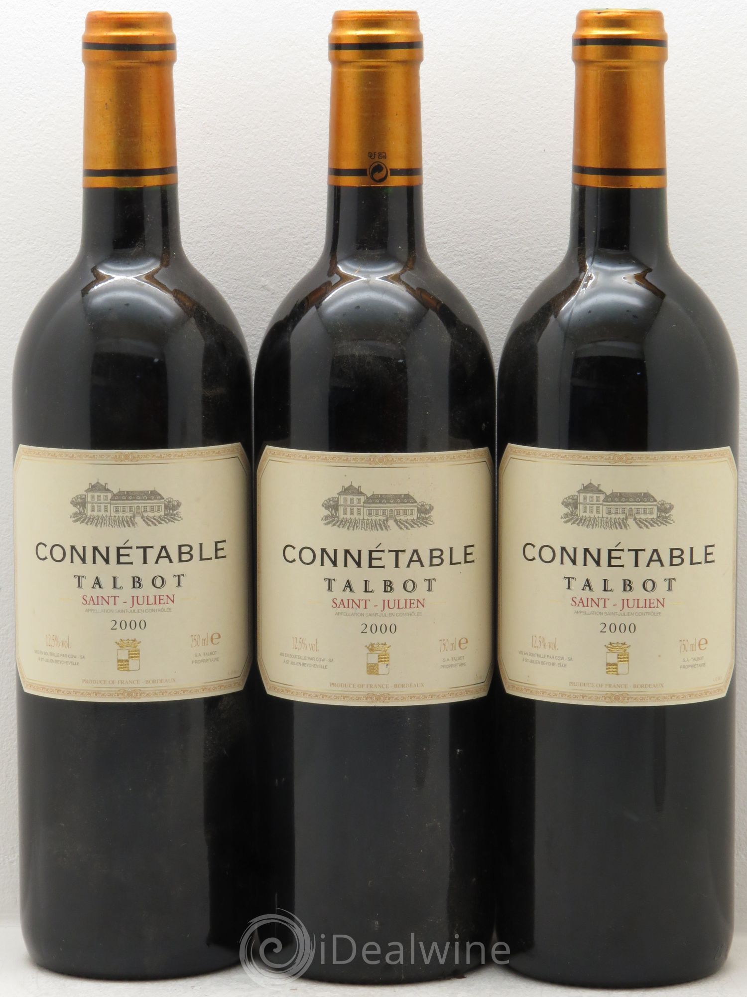 Connétable de Talbot Second Vin 2000 - Lot de 3 bouteilles - 0