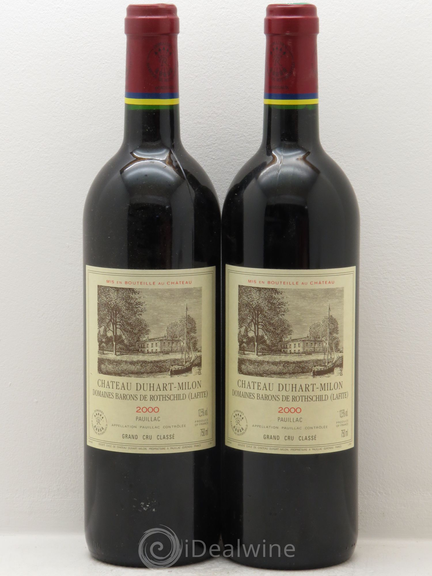 Château Duhart-Milon 4ème Grand Cru Classé 2000 - Lot de 2 bouteilles - 0