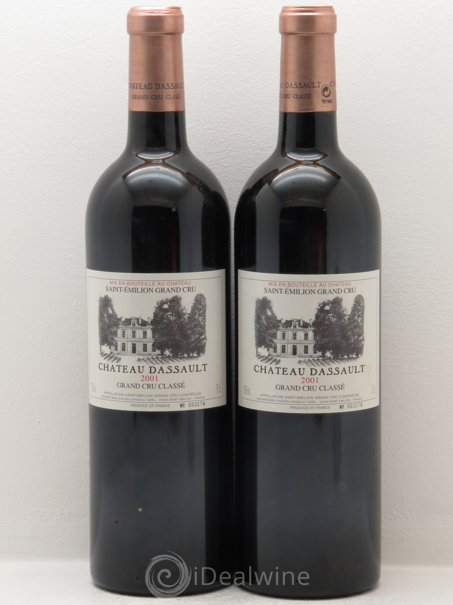 Château Dassault Grand Cru Classé 2001 - Lot de 2 bouteilles - 0