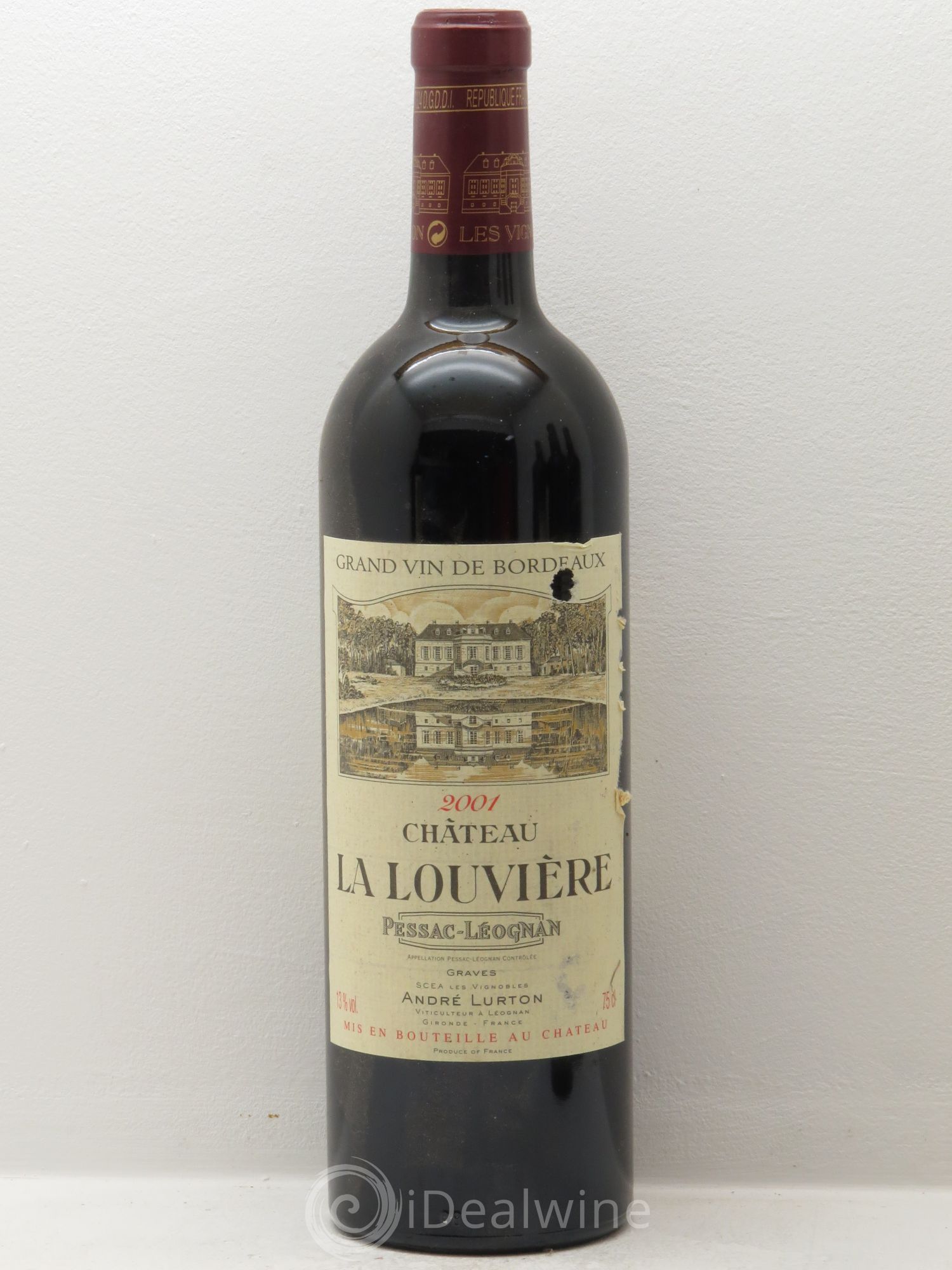 Château la Louvière 2001 - Lot de 12 bouteilles - 0