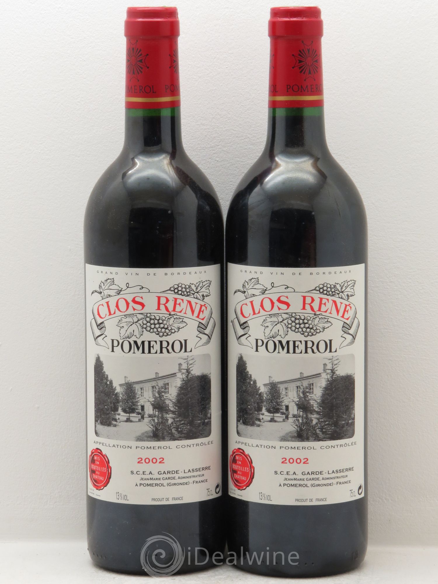 Clos René 2002 - Lot of 2 bottles - 0