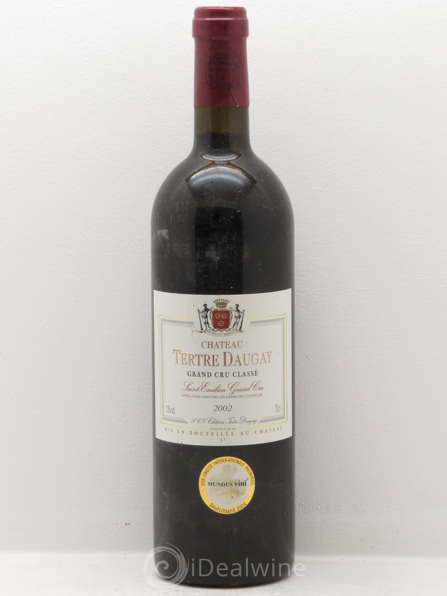 Château Tertre Daugay Grand Cru Classé 2002 - Lot de 1 bouteille - 0