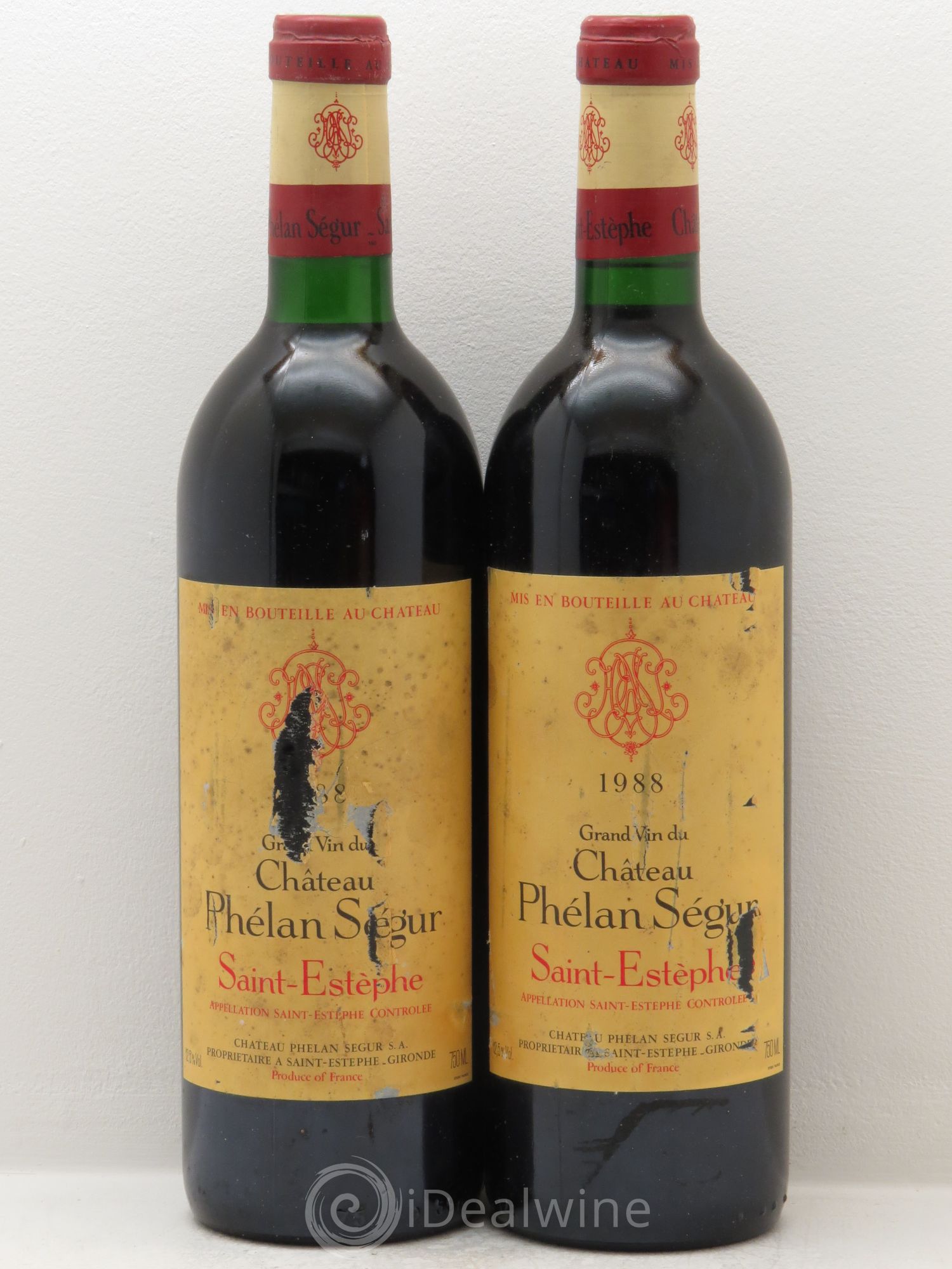 Château Phélan Ségur 1988 - Lot de 2 bouteilles - 0