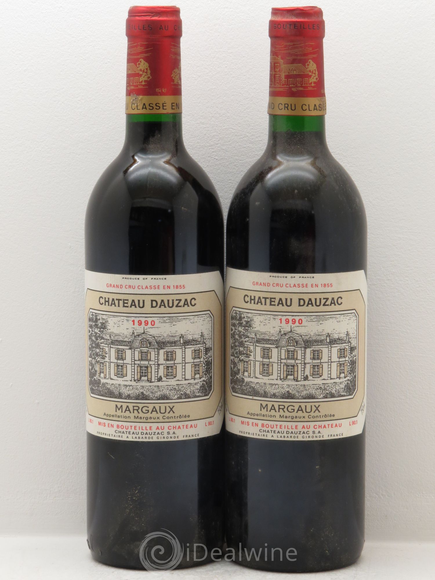 Château Dauzac 5ème Grand Cru Classé 1990 - Lot de 2 bouteilles - 0