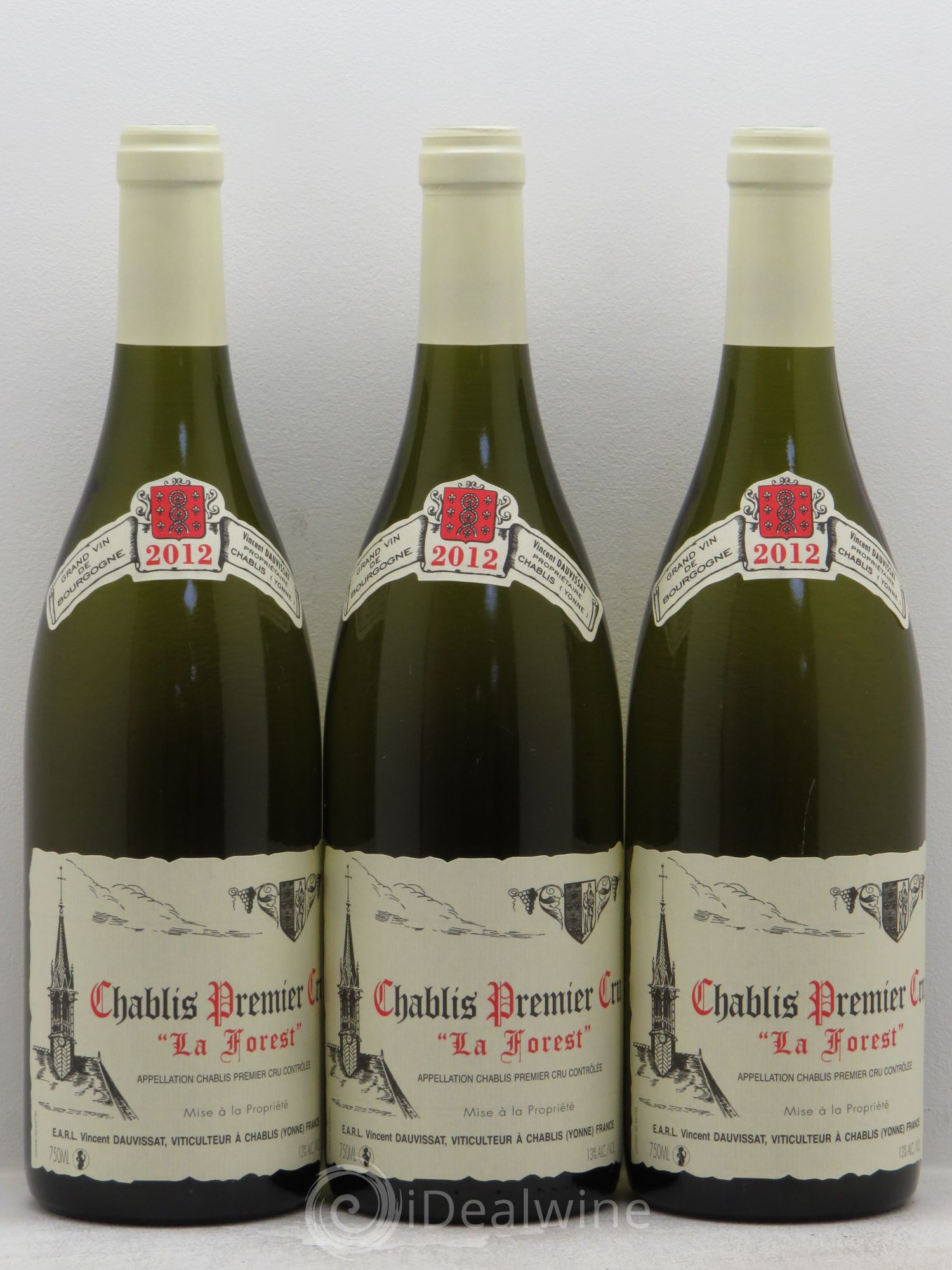 Chablis 1er Cru La Forest Vincent Dauvissat (Domaine) 2012 - Lot de 3 bouteilles - 0