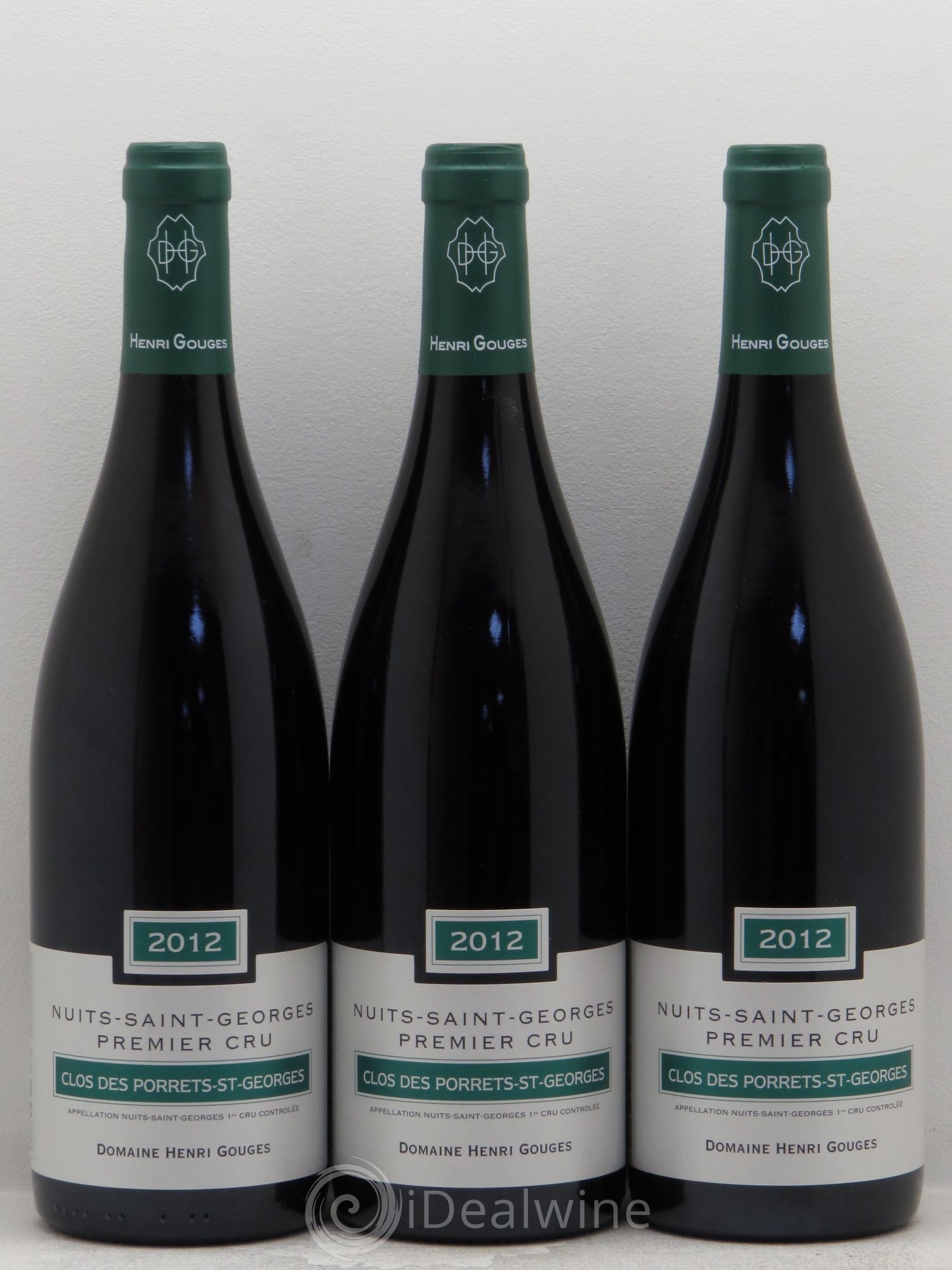 Nuits-Saint-Georges 1er Cru Clos des Porrets St Georges Henri Gouges 2012 - Posten von 3 Flaschen - 0