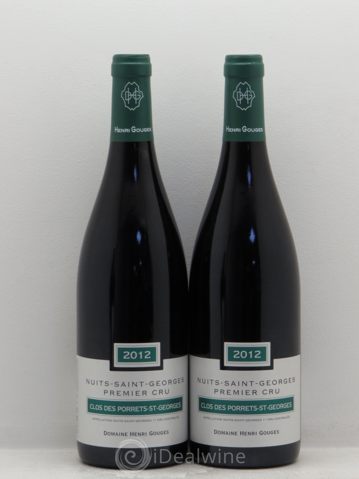 Nuits-Saint-Georges 1er Cru Clos des Porrets St Georges Henri Gouges 2012 - Lot de 2 bouteilles - 0