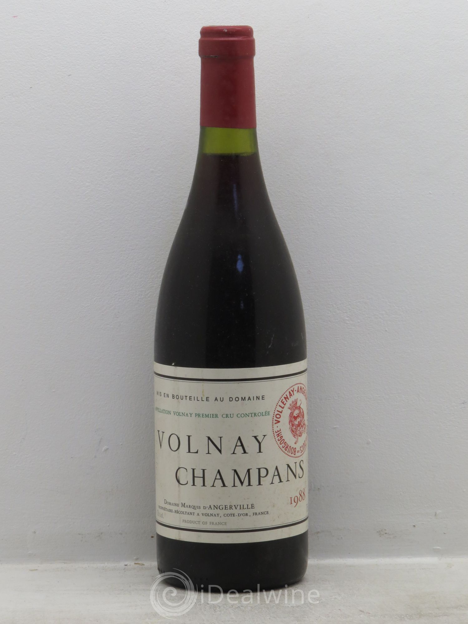 Volnay 1er Cru Champans Marquis d'Angerville (Domaine) 1988 - Lot de 1 bouteille - 0