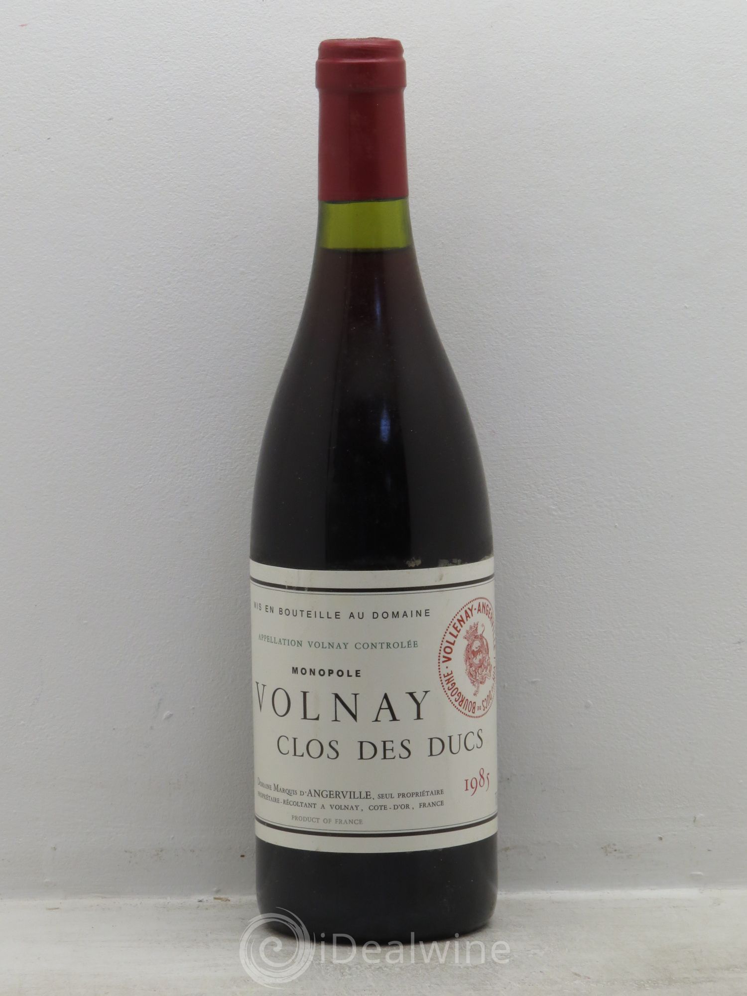 Volnay 1er Cru Clos des Ducs Marquis d'Angerville (Domaine) 1985 - Posten von 1 Flasche - 0