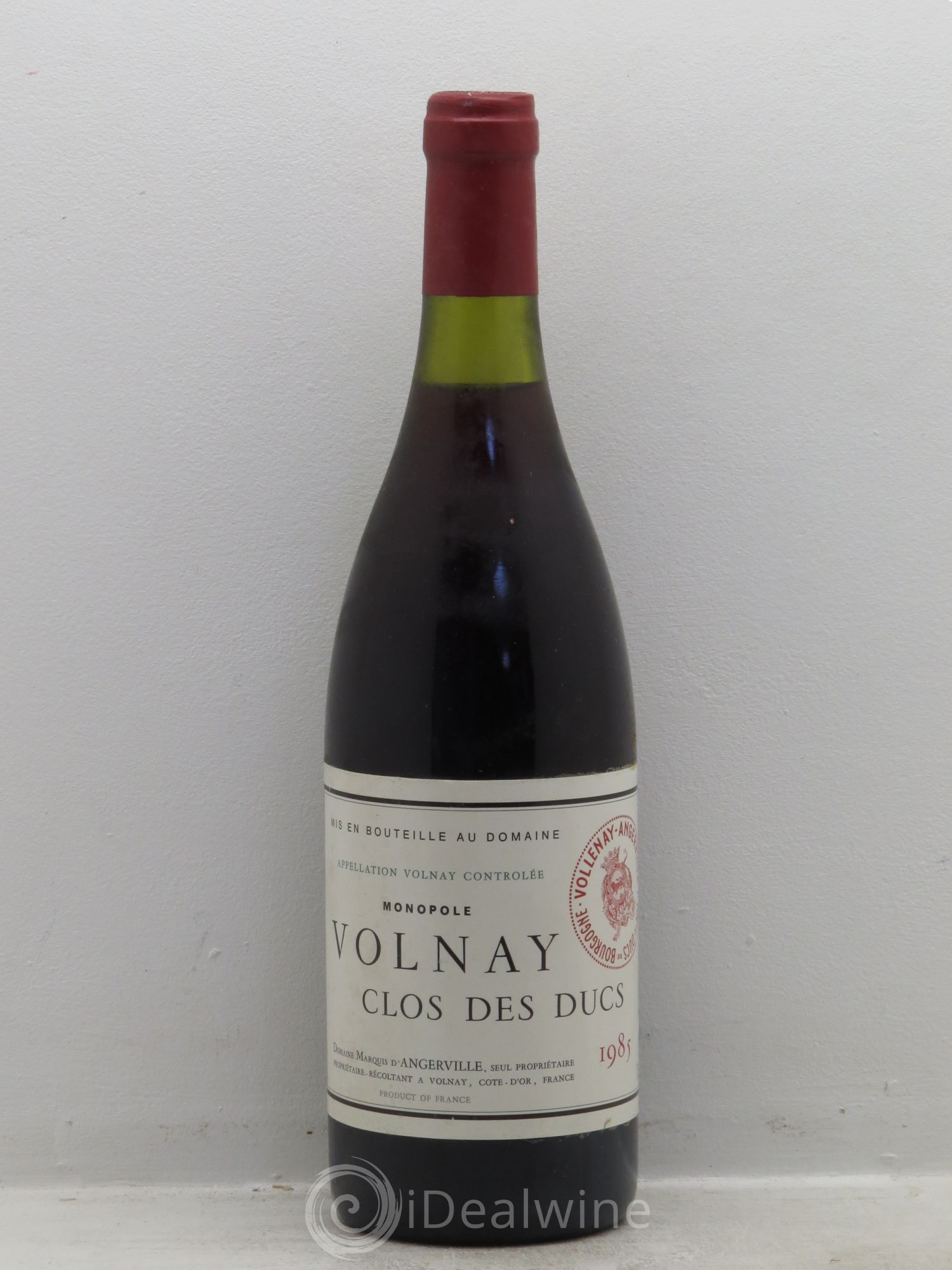 Volnay 1er Cru Clos des Ducs Marquis d'Angerville (Domaine) 1985 - Lot de 1 bouteille - 0