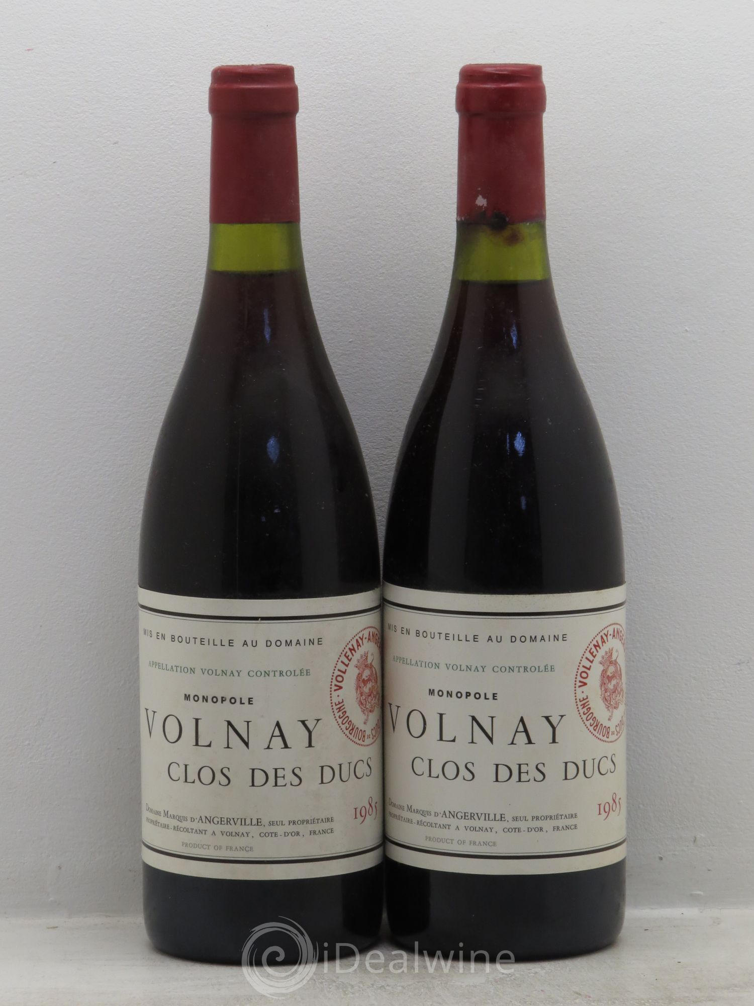 Volnay 1er Cru Clos des Ducs Marquis d'Angerville (Domaine) 1985 - Lot de 2 bouteilles - 0