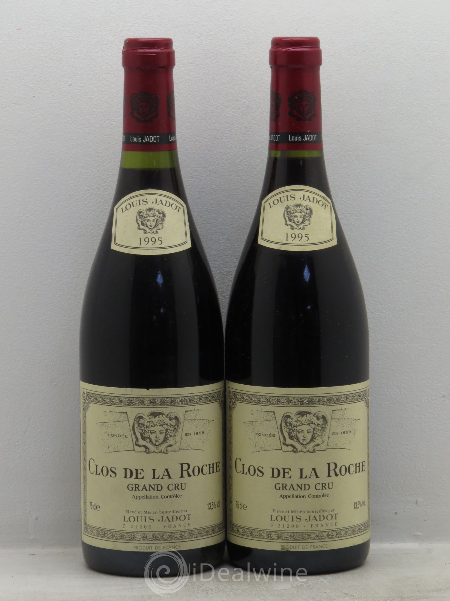Clos de la Roche Grand Cru Maison Louis Jadot 1995 - Lot de 2 bouteilles - 0