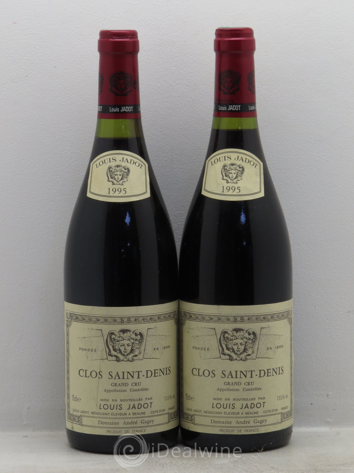 Clos Saint-Denis Grand Cru Maison Louis Jadot 1995 - Lot de 2 bouteilles - 0