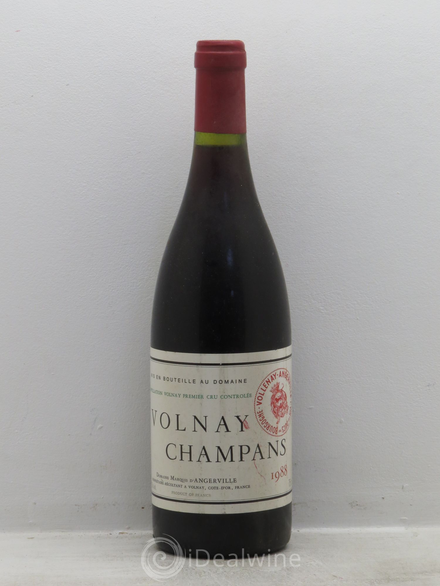 Volnay 1er Cru Champans Marquis d'Angerville (Domaine) 1988 - Lot de 1 bouteille - 0