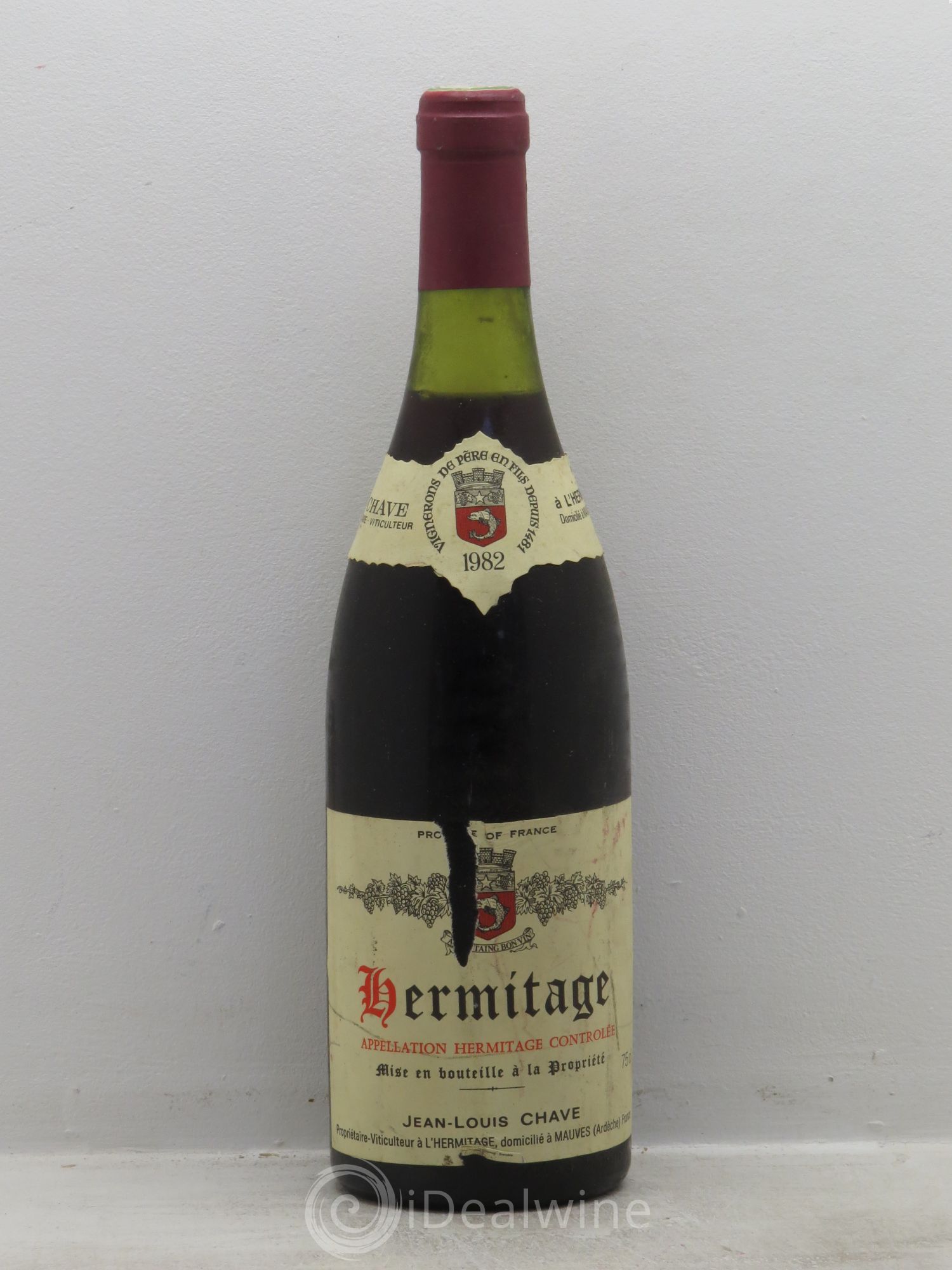 Hermitage Jean-Louis Chave 1982 - Lot de 1 bouteille - 0
