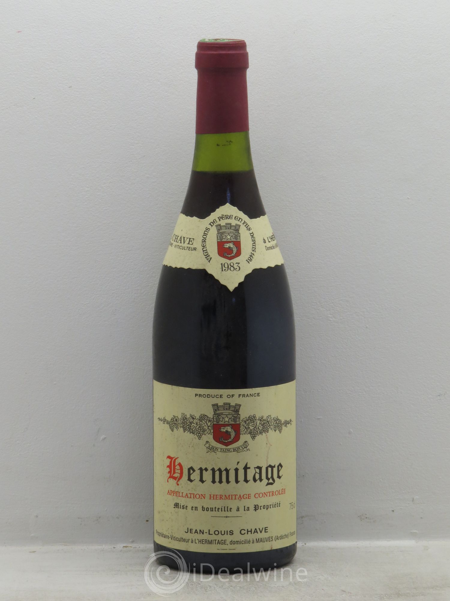 Hermitage Jean-Louis Chave 1983 - Lot de 1 bouteille - 0