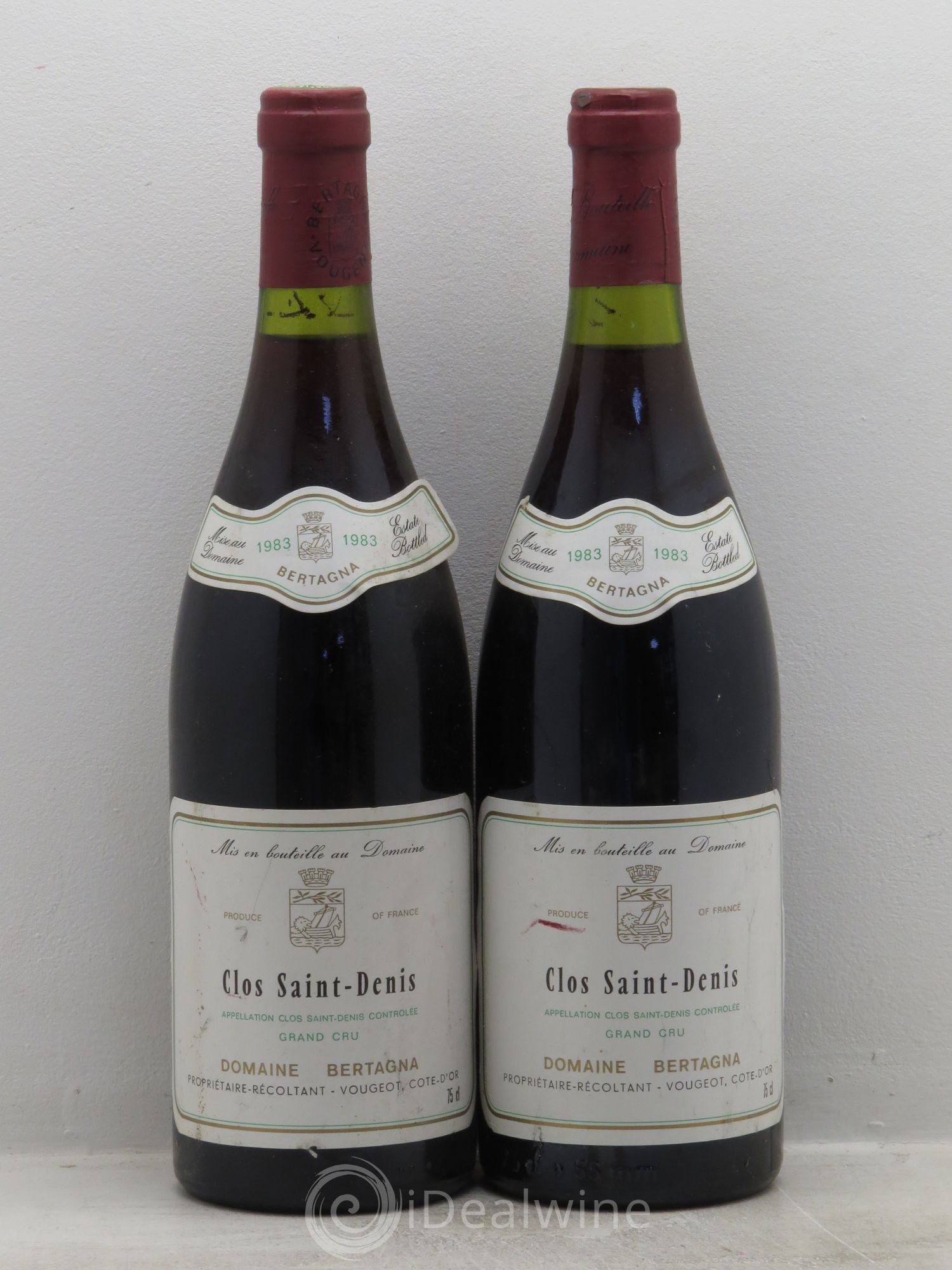 Clos Saint-Denis Grand Cru Bertagna 1983 - Lot de 2 bouteilles - 0