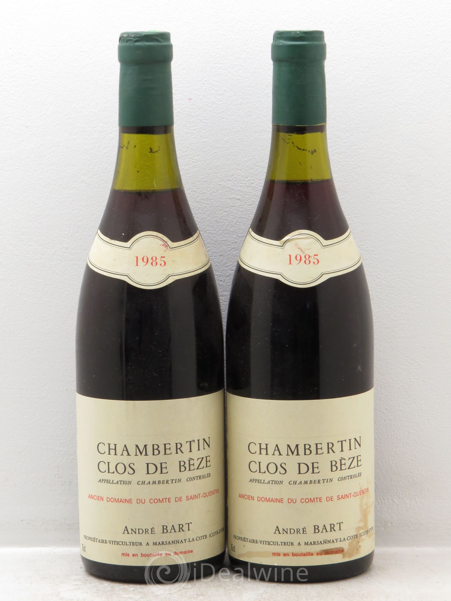 Chambertin Clos de Bèze Grand Cru Domaine Bart 1985 - Posten von 2 Flaschen - 0