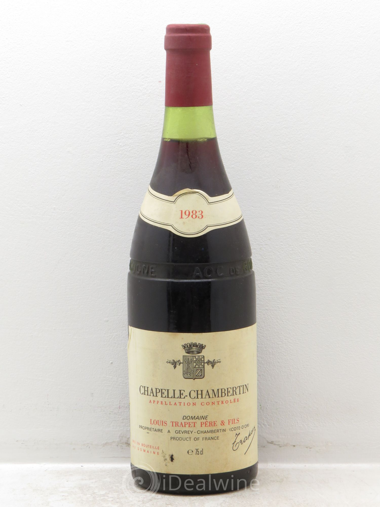 Chapelle-Chambertin Grand Cru Domaine Trapet 1983 - Lot de 1 bouteille - 0