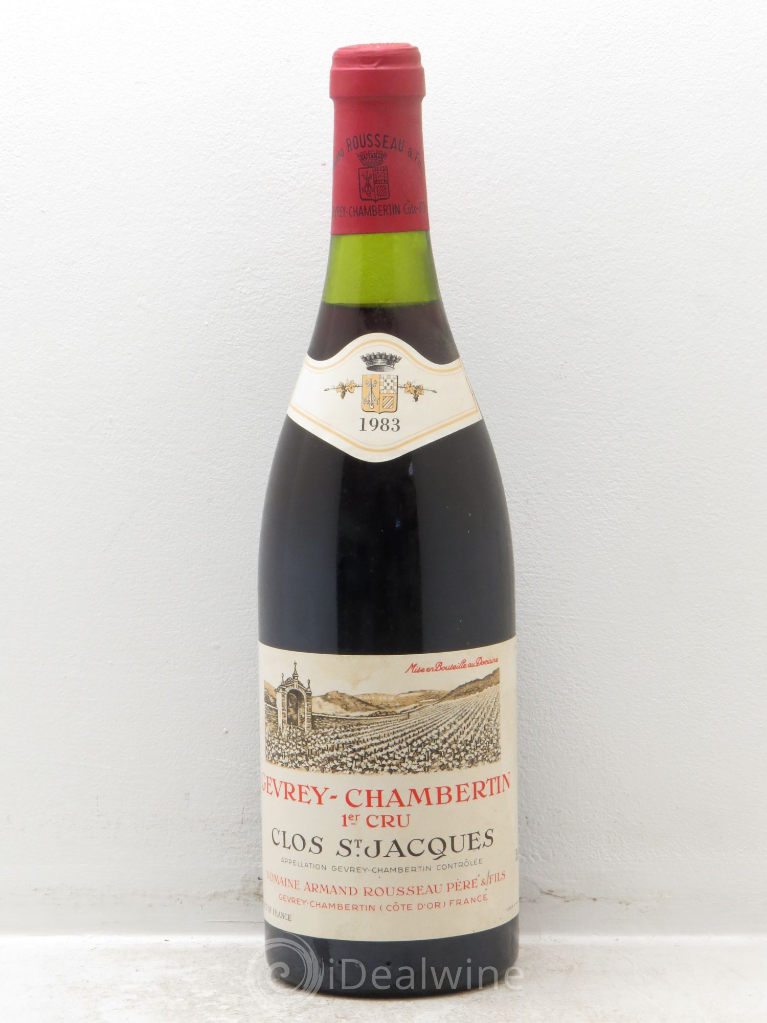 Gevrey-Chambertin 1er Cru Clos Saint-Jacques Armand Rousseau (Domaine) 1983 - Lot de 1 bouteille - 0
