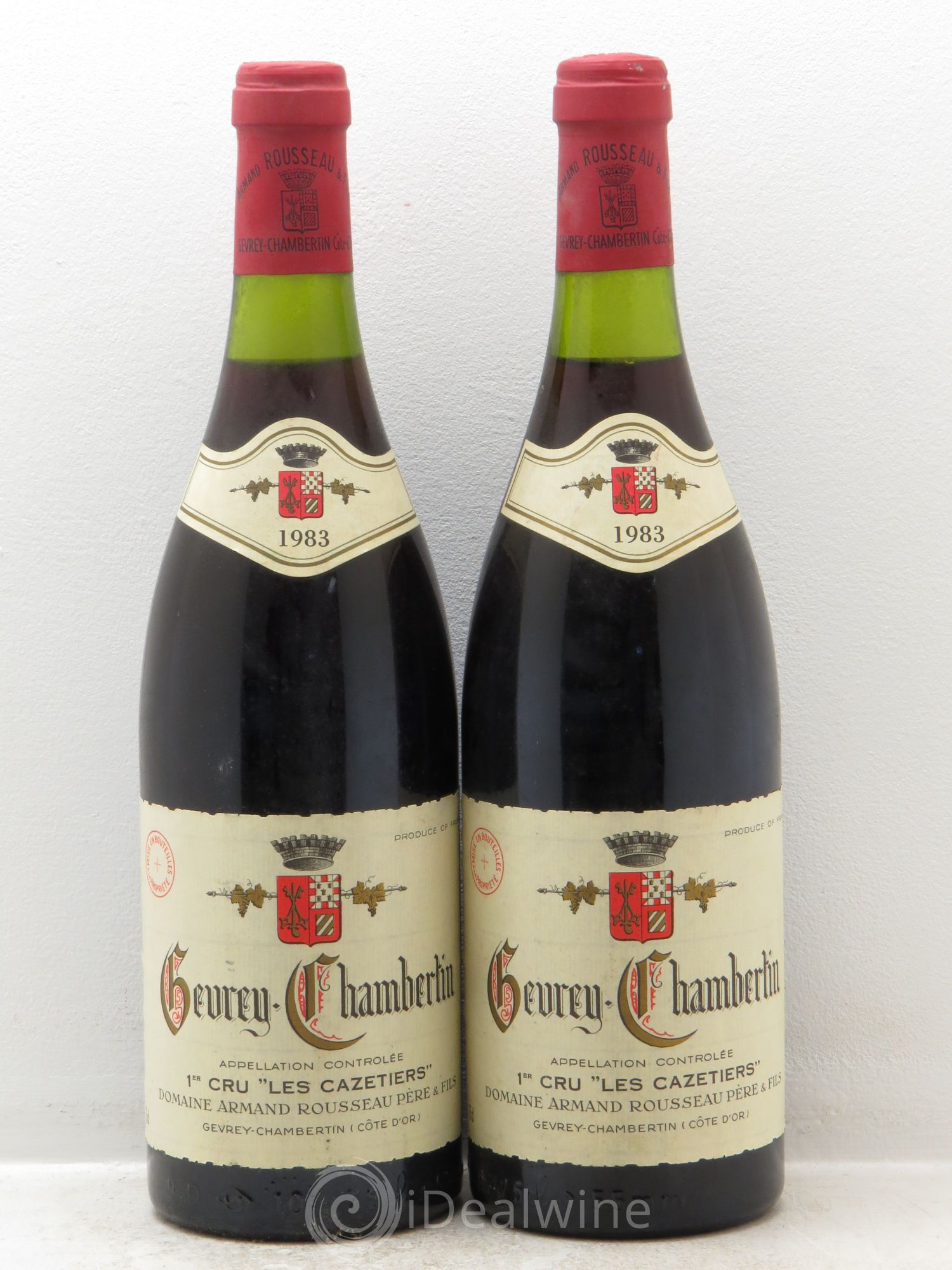 Gevrey-Chambertin 1er Cru Les Cazetiers Armand Rousseau (Domaine) 1983 - Lot de 2 bouteilles - 0