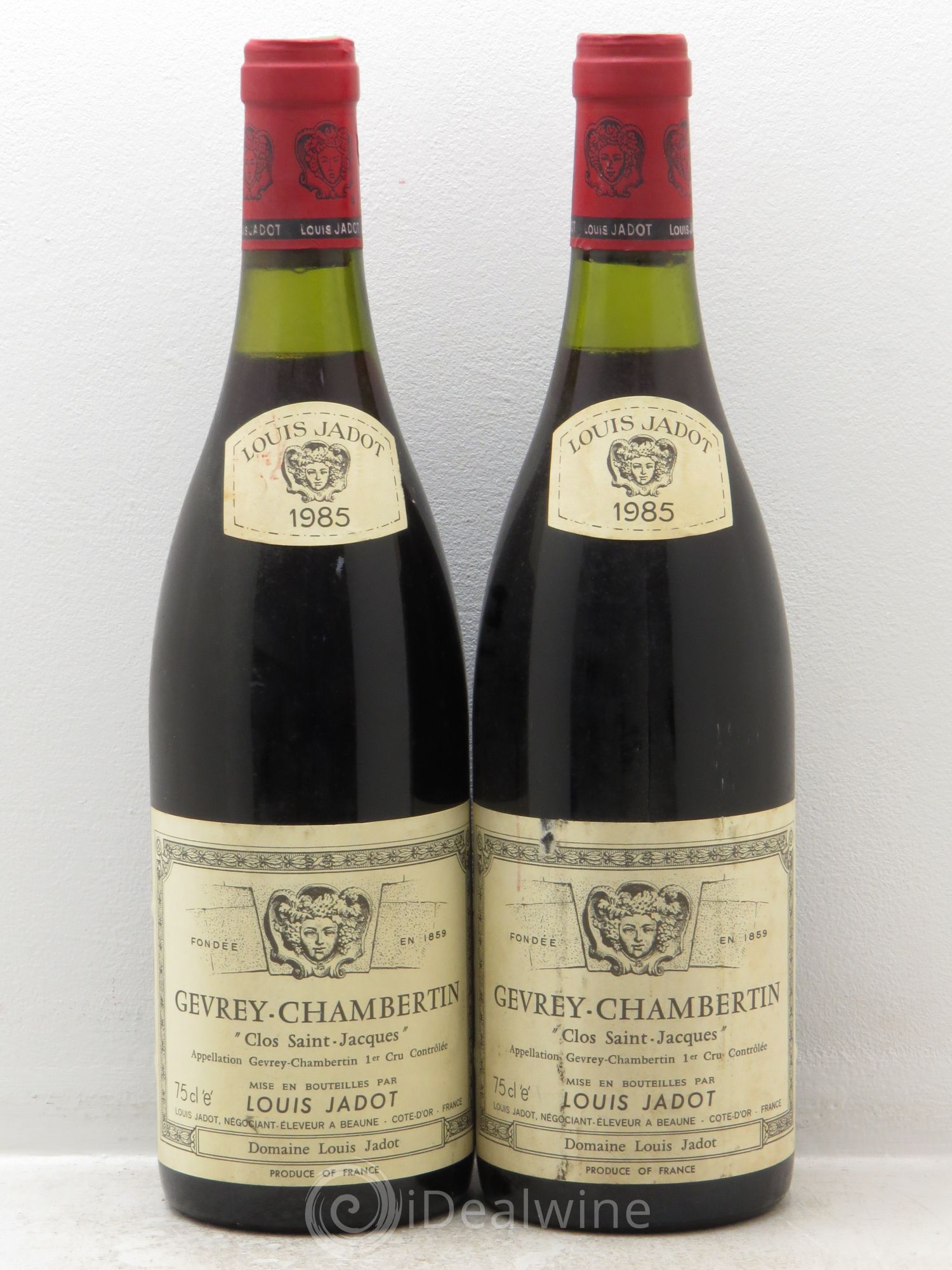 Gevrey-Chambertin 1er Cru Clos Saint Jacques Domaine Louis Jadot 1985 - Lot de 2 bouteilles - 0