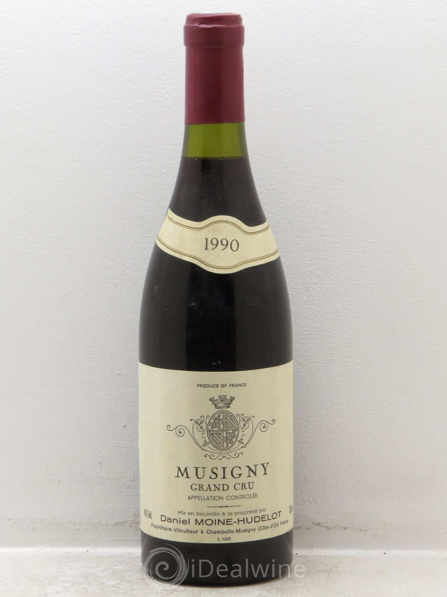 Musigny Grand Cru Moine-Hudelot (Domaine) 1990 - Lot de 1 bouteille - 0
