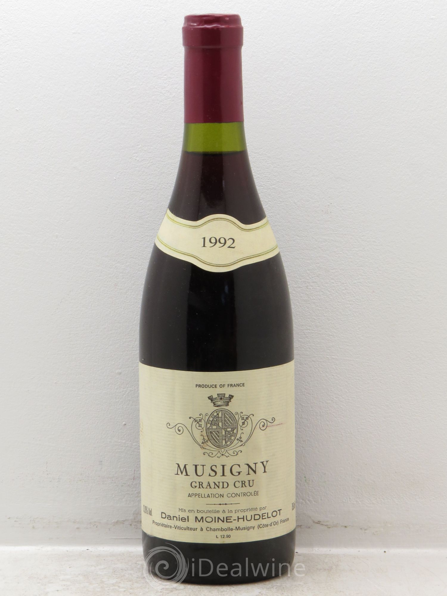 Musigny Grand Cru Moine-Hudelot (Domaine) 1992 - Lot de 1 bouteille - 0