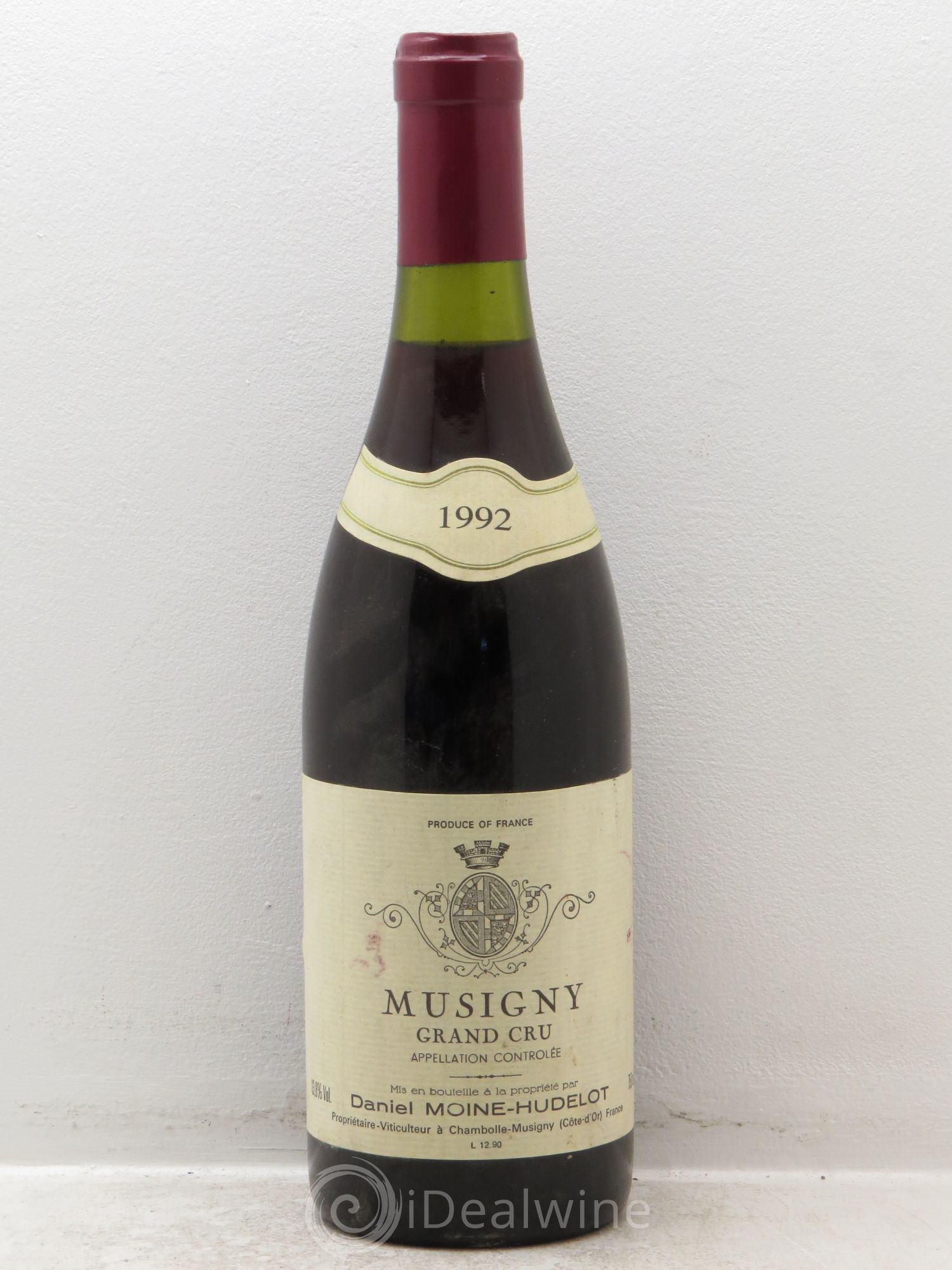 Musigny Grand Cru Moine-Hudelot (Domaine) 1992 - Lot de 1 bouteille - 0