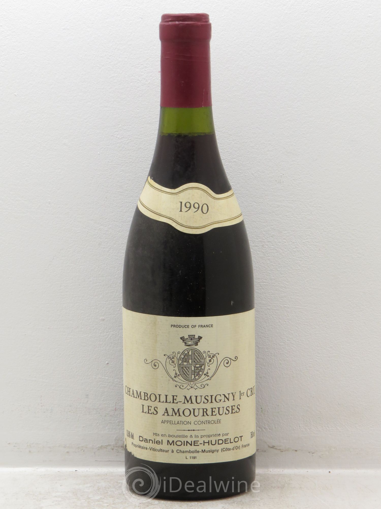 Chambolle-Musigny 1er Cru Les Amoureuses Moine-Hudelot (Domaine) 1990 - Lot de 1 bouteille - 0