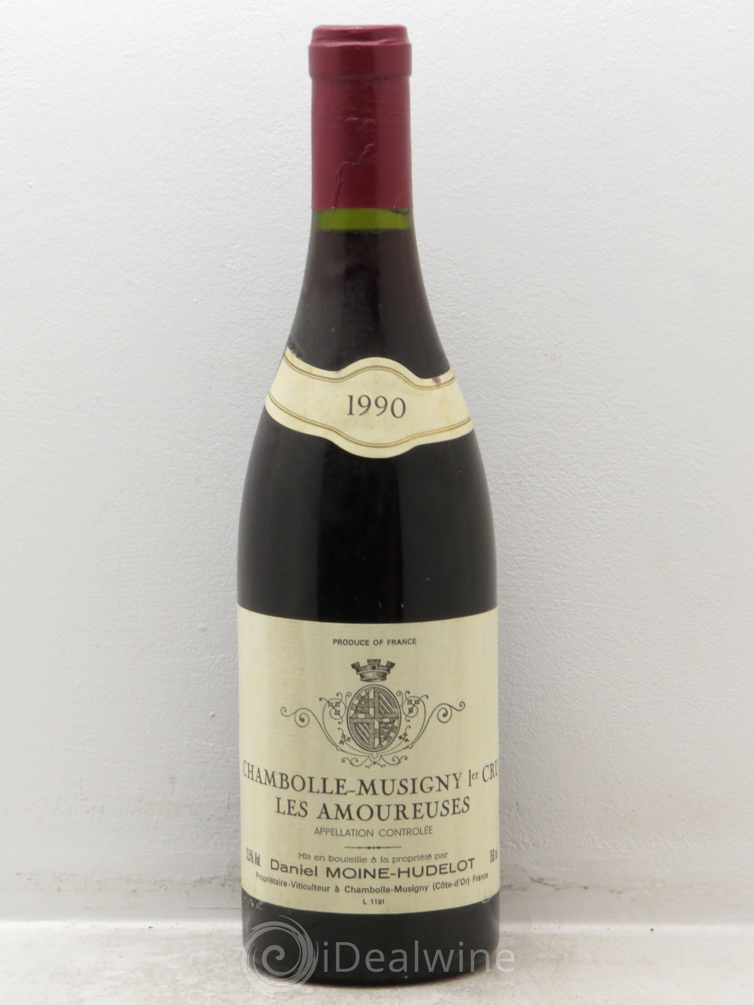Chambolle-Musigny 1er Cru Les Amoureuses Moine-Hudelot (Domaine) 1990 - Lot de 1 bouteille - 0