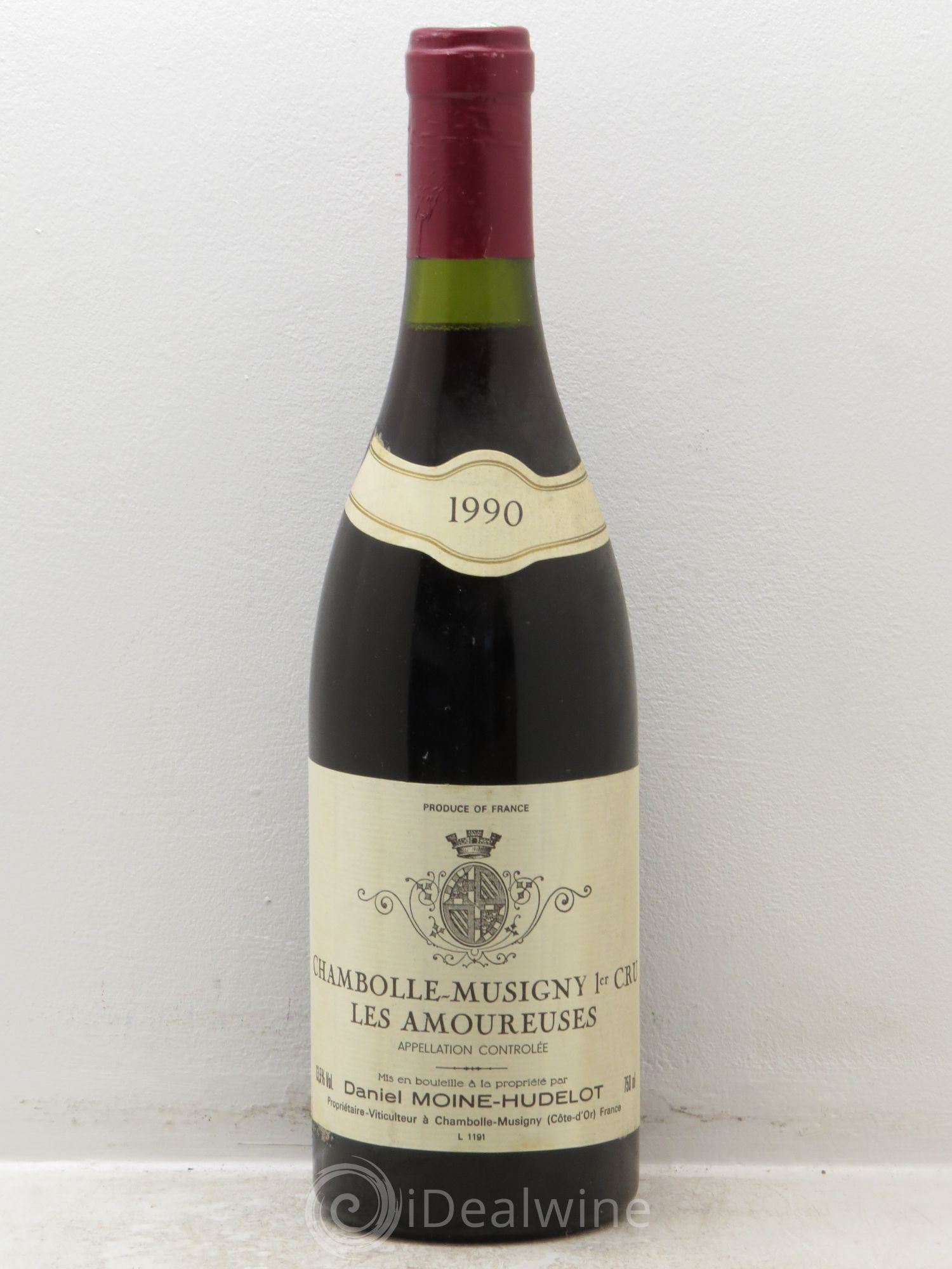 Chambolle-Musigny 1er Cru Les Amoureuses Moine-Hudelot (Domaine) 1990 - Lot de 1 bouteille - 0