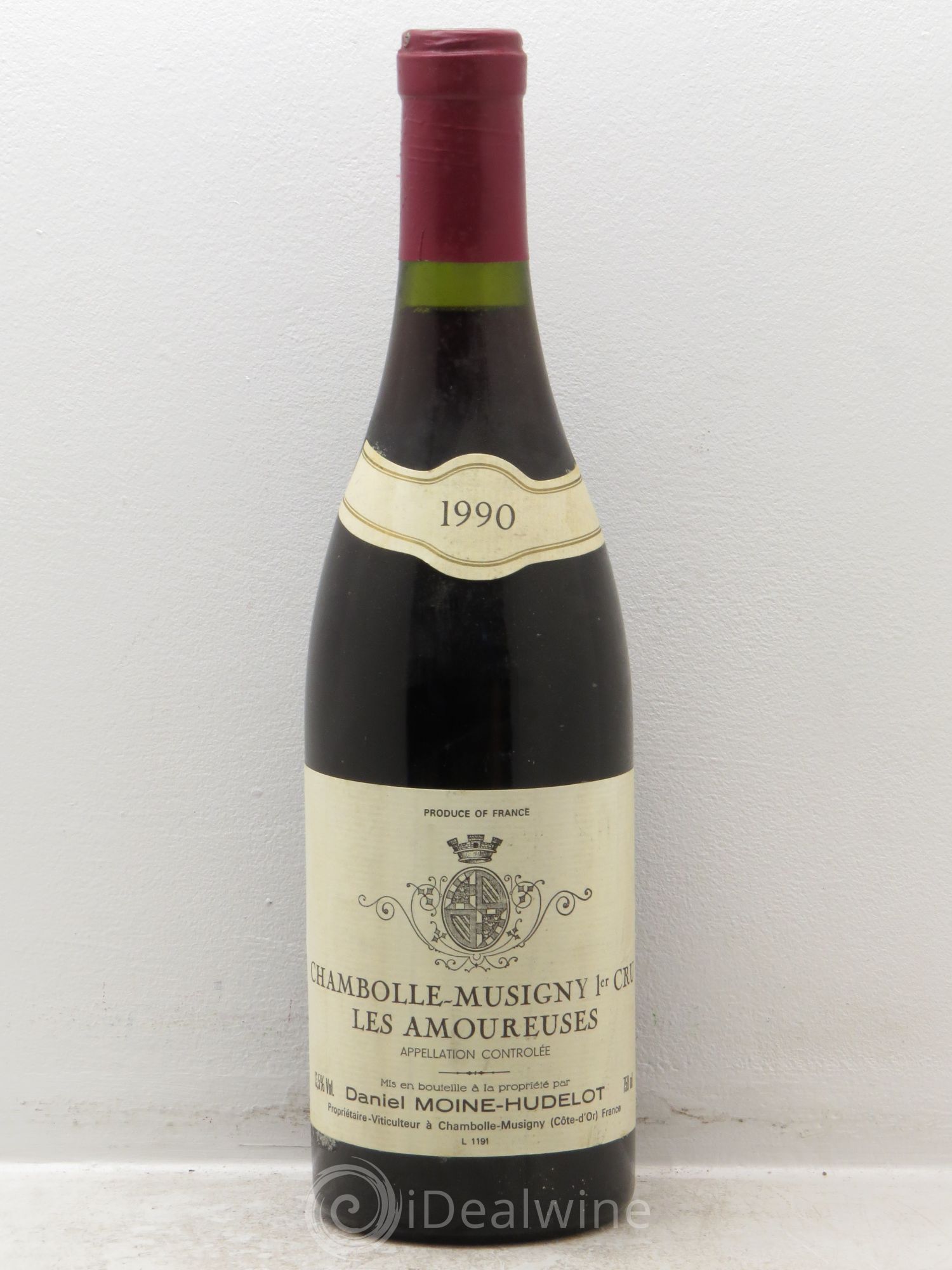 Chambolle-Musigny 1er Cru Les Amoureuses Moine-Hudelot (Domaine) 1990 - Lot de 1 bouteille - 0