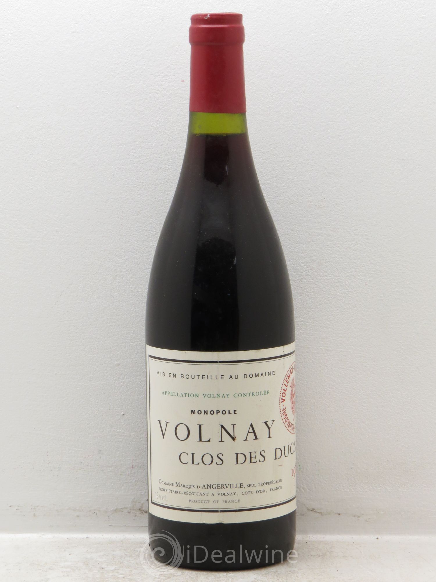 Volnay 1er Cru Clos des Ducs Marquis d'Angerville (Domaine) 1988 - Lot de 1 bouteille - 0