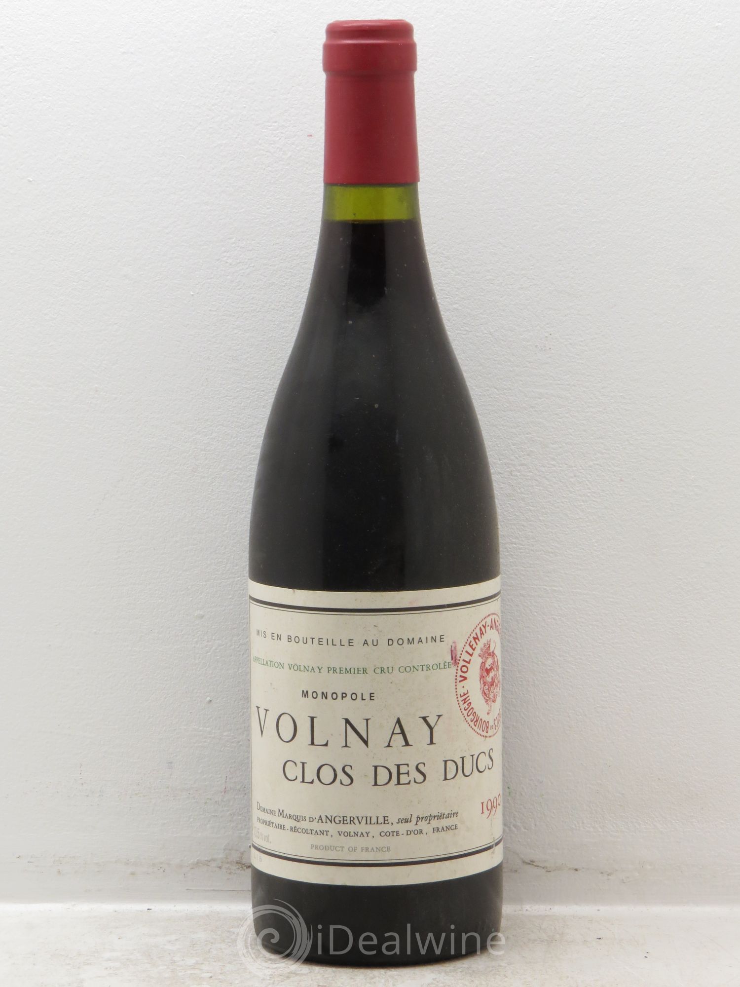 Volnay 1er Cru Clos des Ducs Marquis d'Angerville (Domaine) 1990 - Lot de 1 bouteille - 0