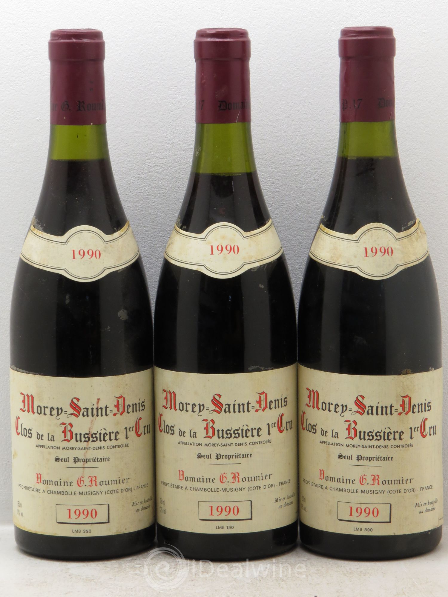 Morey-Saint-Denis 1er Cru Clos de la Bussière Georges Roumier (Domaine) 1990 - Lot de 3 bouteilles - 0