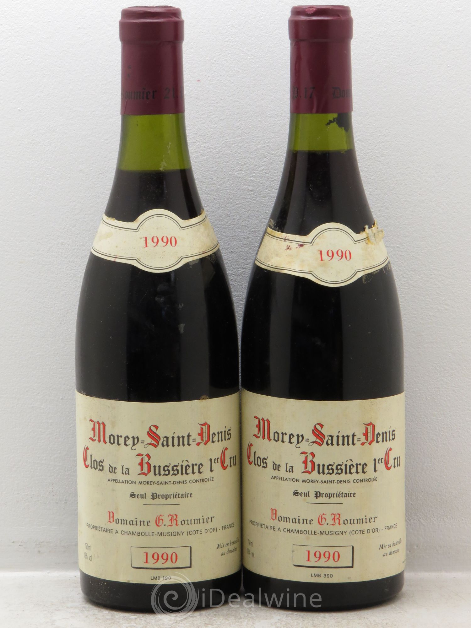 Morey-Saint-Denis 1er Cru Clos de la Bussière Georges Roumier (Domaine) 1990 - Lot de 2 bouteilles - 0