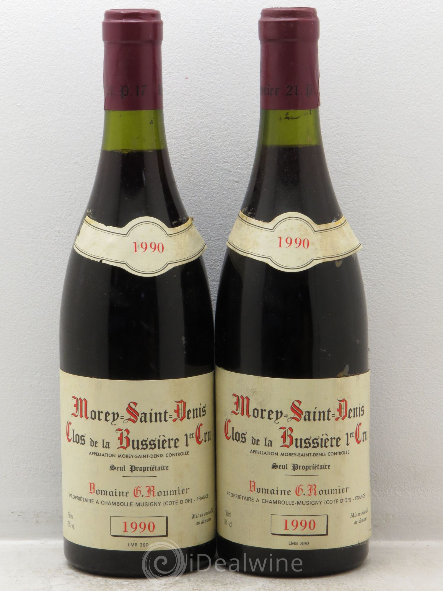 Morey-Saint-Denis 1er Cru Clos de la Bussière Georges Roumier (Domaine) 1990 - Lot de 2 bouteilles - 0