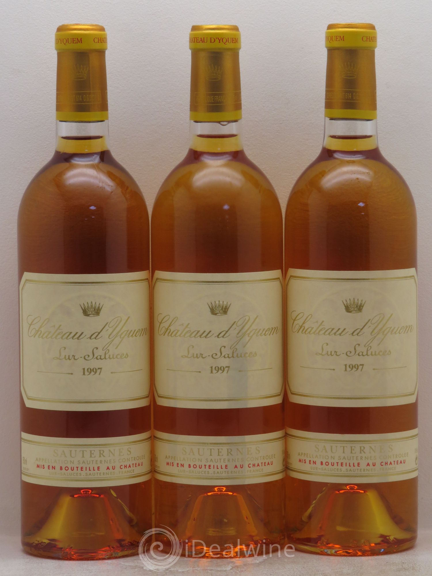 Château d' Yquem 1er Cru Classé Supérieur 1997 - Lotto di 3 bottiglie - 0