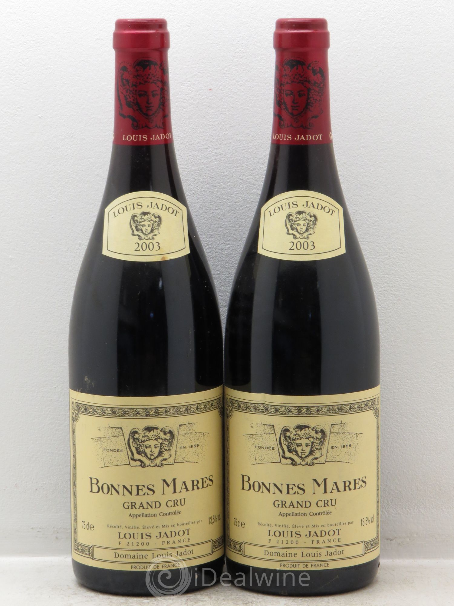 Bonnes-Mares Grand Cru Domaine Louis Jadot 2003 - Lot de 2 bouteilles - 0