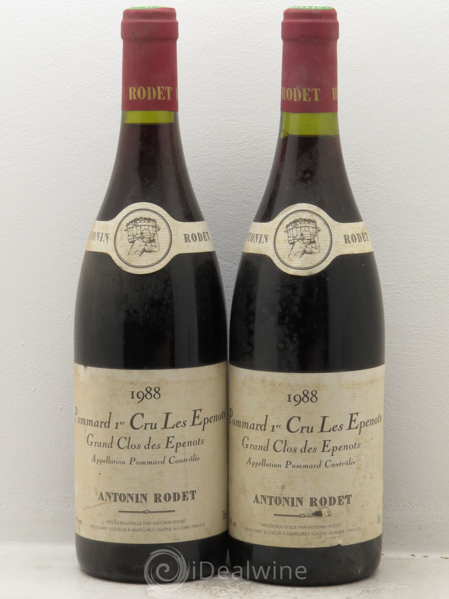 Pommard 1er Cru A.Rodet 1988 - Lot de 2 bouteilles - 0